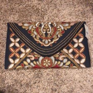 Francesca’s NWT Embroidered Clutch